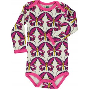 Smfolk Body Uld med sommerfugle, Pink