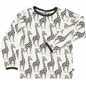 Smfolk T-Shirt med Giraffer, Cream
