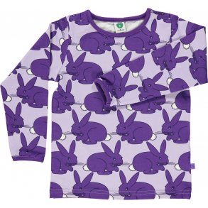 Smfolk T-shirt med Kaniner, Lilla