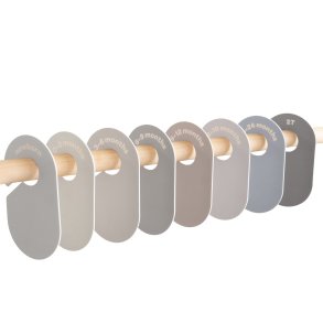3 Sprouts Closet Dividers (8 pieces), Beige grey