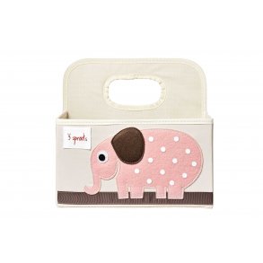 3 Sprouts Frvaringskorg med handtag fr Bljor, Elephant