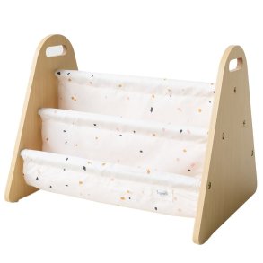 3 Sprouts Tosidig Bokhylle,  Terrazzo krem