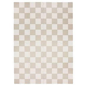 3 Sprouts Lekmatta, Checkerboard beige