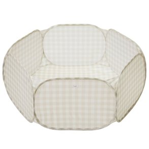 3 Sprouts Bollhav, Gingham Beige
