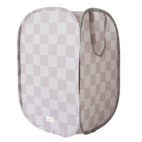 3 Sprouts Pop-up Skittentyskurv, Checkerboard beige