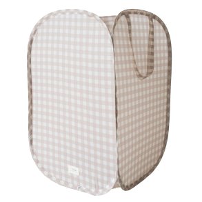 4 Sprouts Pop-up Skittentyskurv, Gingham beige