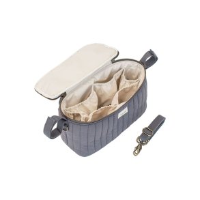 3 Sprouts Stroller Organizer, Quilt/Charcoal grey