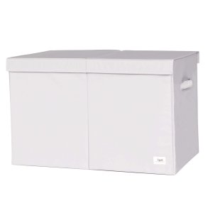 3 Sprouts Folding toy chest, Light gray