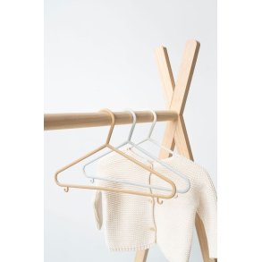 3 Sprouts Wheat straw hanger (Set of 15), ass. Cream/gray/brown