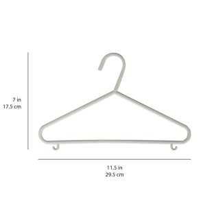 3 Sprouts Wheat straw hanger (Set of 15), Green