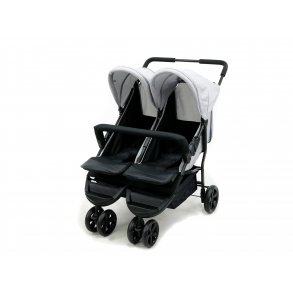 Asalvo Tvillinge Klapvogn Double Dinamic, Antracit