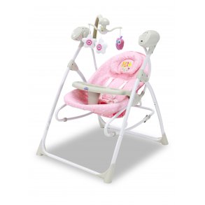 Asalvo Baby Bouncer Swing 3-in-1, Pink