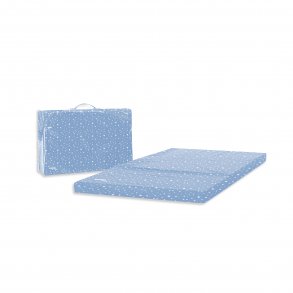 Asalvo Folding Mattress Stars 120x60x5cm, Blue