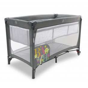 Asalvo Travel Cot Smooth with Insert, Grey