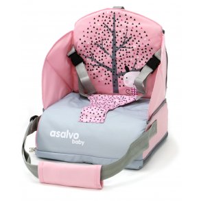 Asalvo Go Anywhere Booster Seat, Nordic Rose