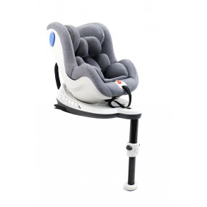 Asalvo Car Seat 0-18 kg and 360 Degrees Rotation, Virafix, Grey