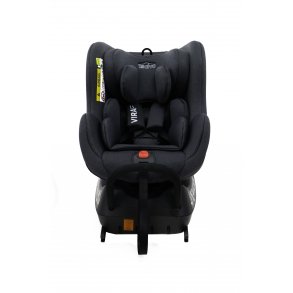 Asalvo Car Seat 0-18 kg and 360 Degrees Rotation, Virafix, Black