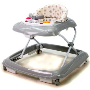 Asalvo Walking Chair Baby, Grey Stars