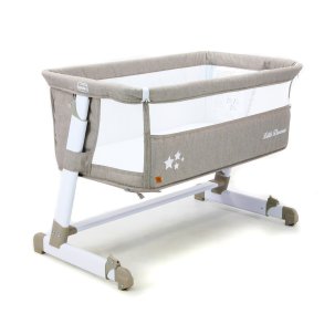 Asalvo Bedside Crib, Beige Melange