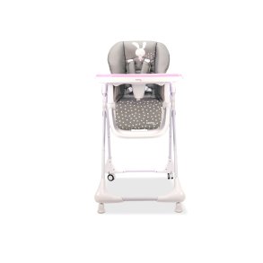 Asalvo High chair with wheels, Rabbit/Pink