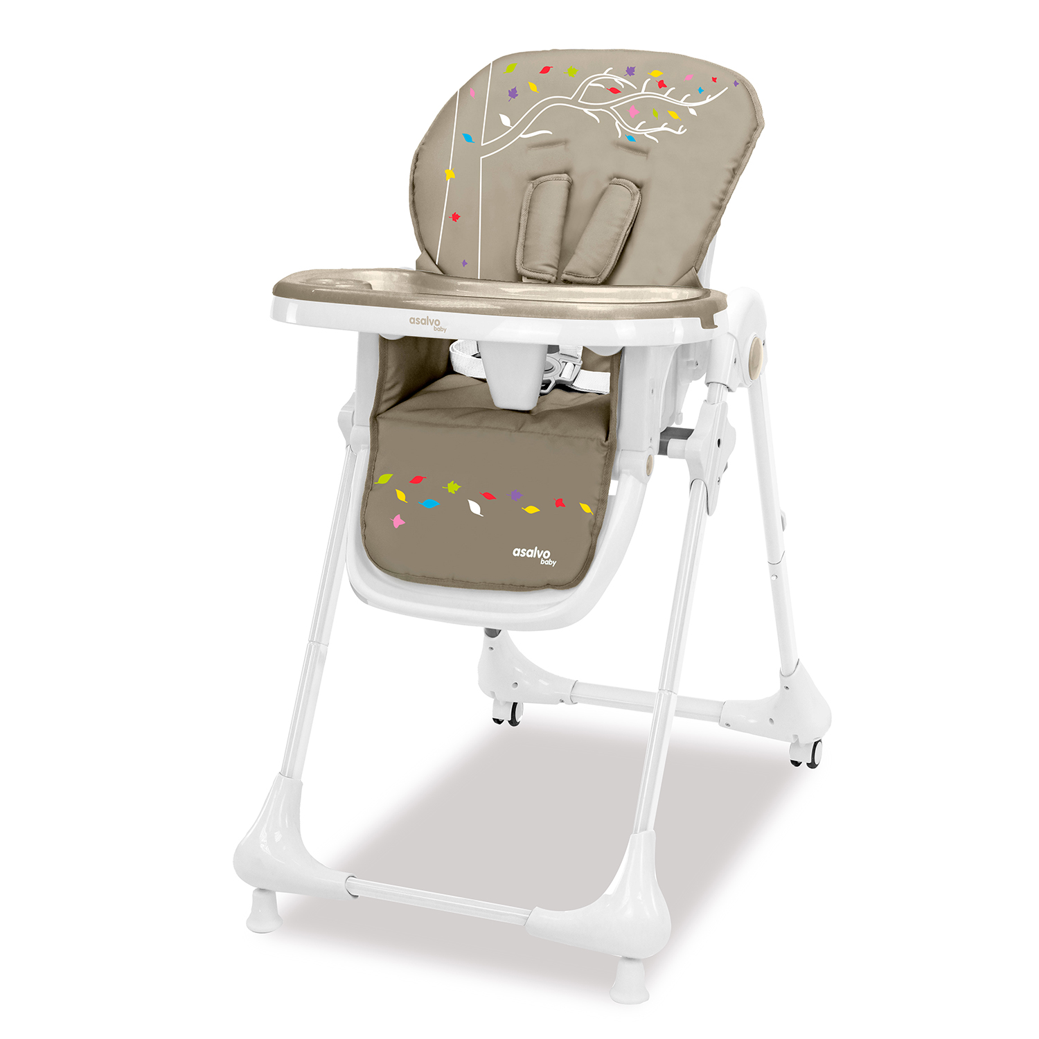 HIGH CHAIR WITH WHEELS TREE Asalvo Onlinekids De   AV 19806 