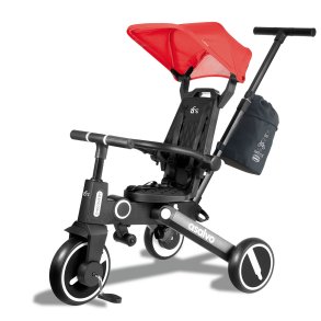 Asalvo TRICYCLE DISCOVERY with diaper bag, Red
