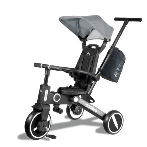 Asalvo Tricycle Discovery with diaper bag, gray