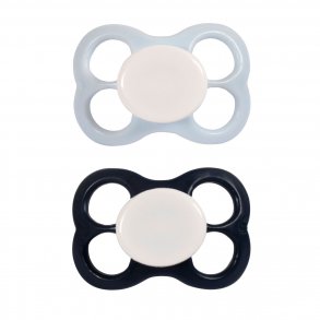 Barnets Favorit Silikone Luftsut 6m+ (2 pak), stvet bl