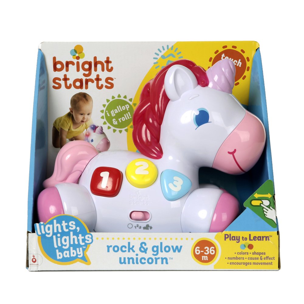 Bright Starts Rock und Leuchten Einhorn Spielzeug 