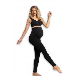 Carriwell Seamless Graviditets Leggings med Sttte, Sort