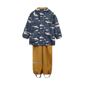 CeLaVi Regnst med fleecefoer i halskraven, Buckthorn brown