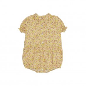 Christina Rohde Romper SS, Flowers/Yellow