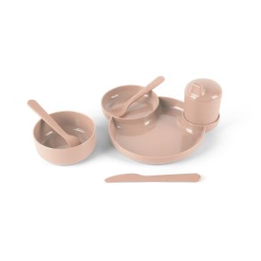 Dantoy BIOplast spisestel dinnertime (7 dele), Tiny/Sand