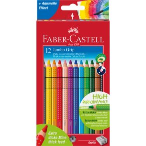 Faber-Castell Jumbo Grip Crayons (12 pcs)