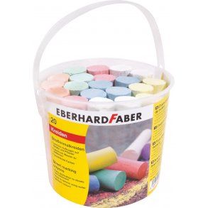 Faber-Castell Chalk in Bucket (20 pcs)