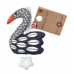 FRANCK & FISCHER Mini music box, Swan / Dark