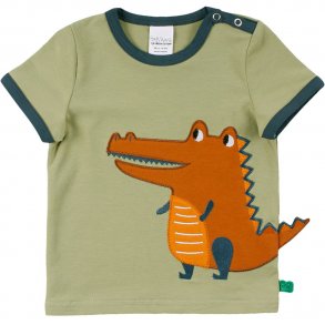Freds World T-Shirt SS, Hello Crokodile/Moss