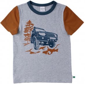 Freds World T-Shirt SS, Safari/Pale Greymarl