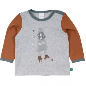 Fred's World T-shirt LS, Astronaut/pale greymarle