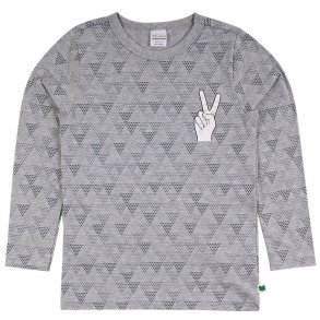 Freds World T-shirt LS, Victory/Pale Greymarl