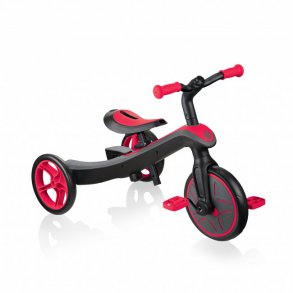 Globber Trike Explorer 2 i 1 Kombi Trehjulet- og Lbecykel, Red