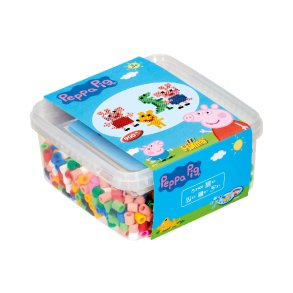 Hama Maxi perler og stiftplade i plastbeholder, Gurli Gris