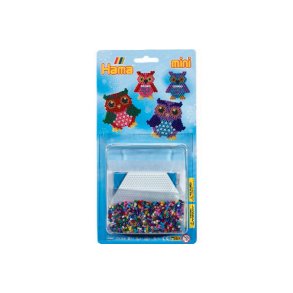 Hama Mini perler og stift plade, Mini Ugle