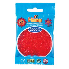 Hama Mini perler, Transparent rd