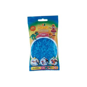 Hama Midi prlor 1000 st., Transparent blgrn