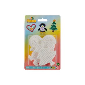 Hama Midi Stiftplattor (3 st.), Hjrta/pingvin/julgran