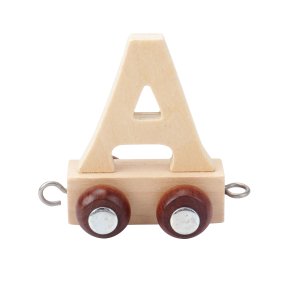 Kinder and Kids Letter train A, Natural