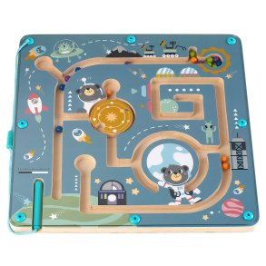 Kinder och Kids Labyrint med magnetpenna och kulor, Rymden