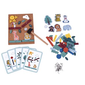 Kinder and Kids Hammer- und Nagelspiel, Dschungel