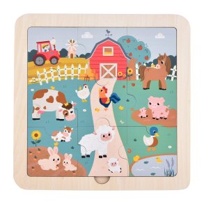 Kinder and Kids Pussel, Bondgrd